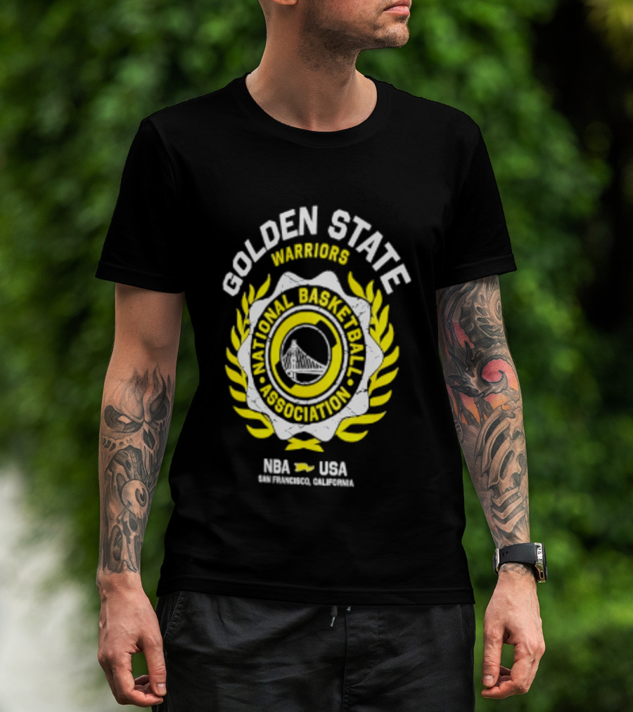Golden State Warriors NBA USA National Basketball Association Laurel Crest Flocking 2026 San Francisco California T-Shirt