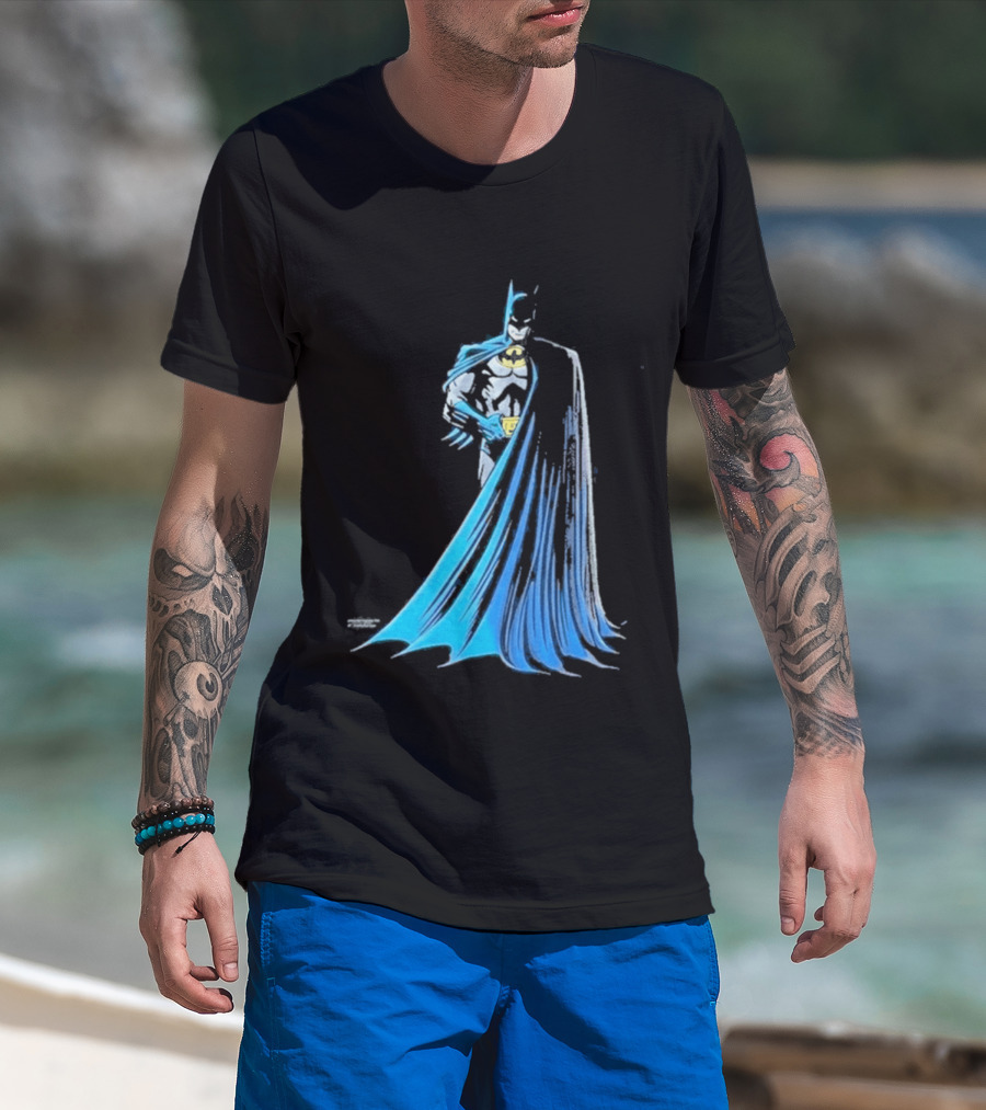 IShowSpeed 1989 Batman DC Comics Blue And Grey Cape T-Shirt