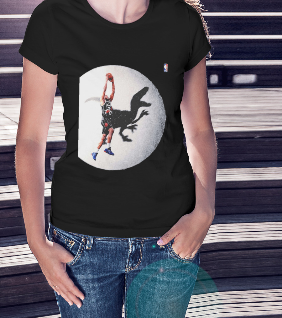 Kawhi Leonard Toronto Raptors Shadow Dunk With Raptor Silhouette Basketball T-Shirt