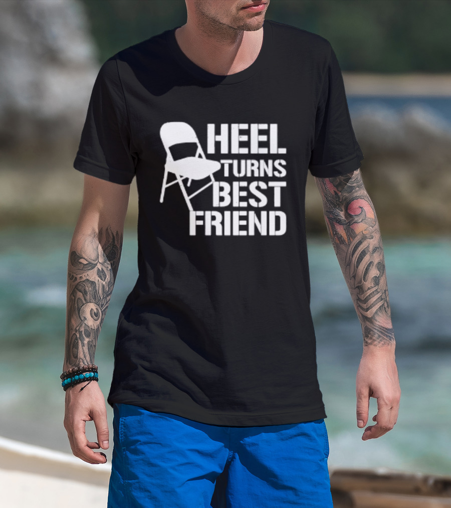 Heel Turns Best Friend Kayfabe Department Folding Chair T-Shirt