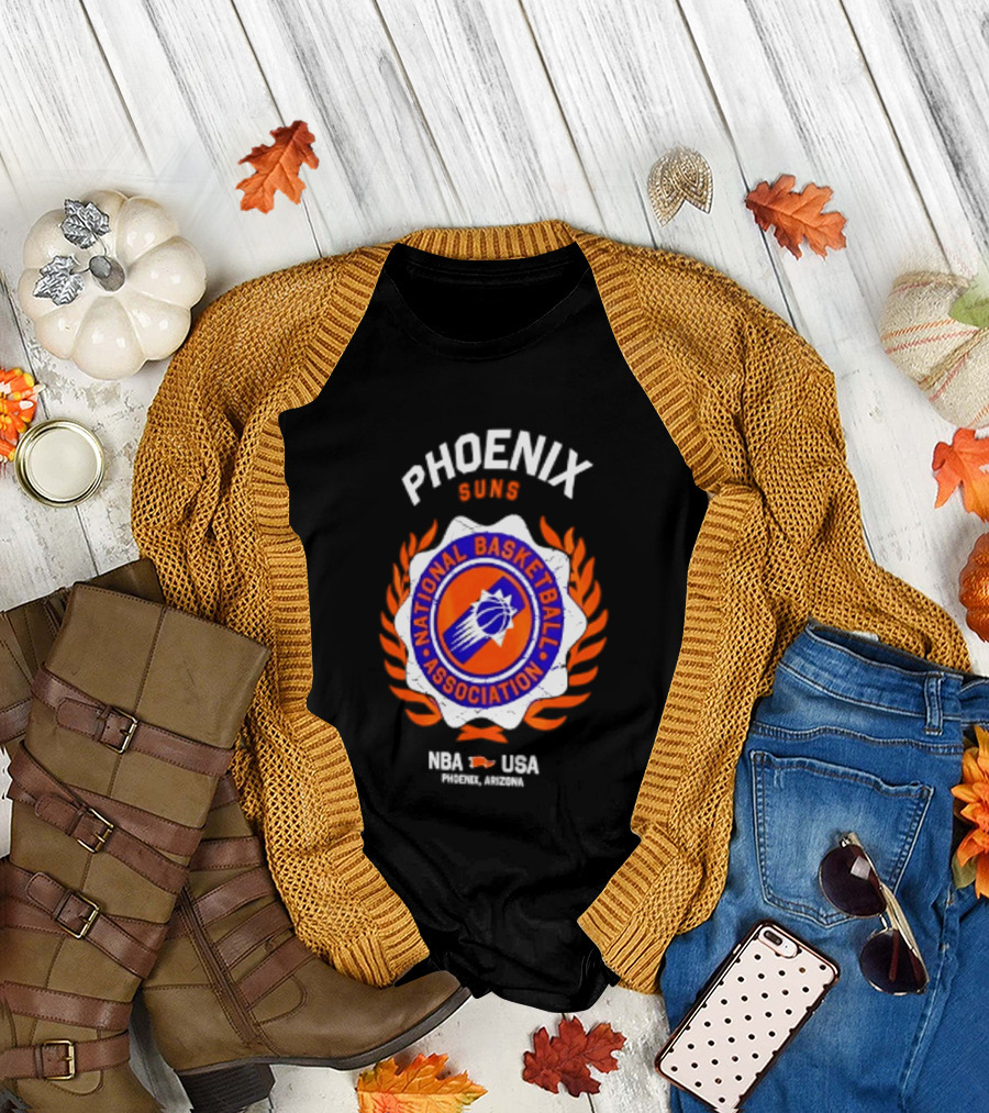 Phoenix Suns NBA National Basketball Association USA Laurel Crest 2026 T-Shirt