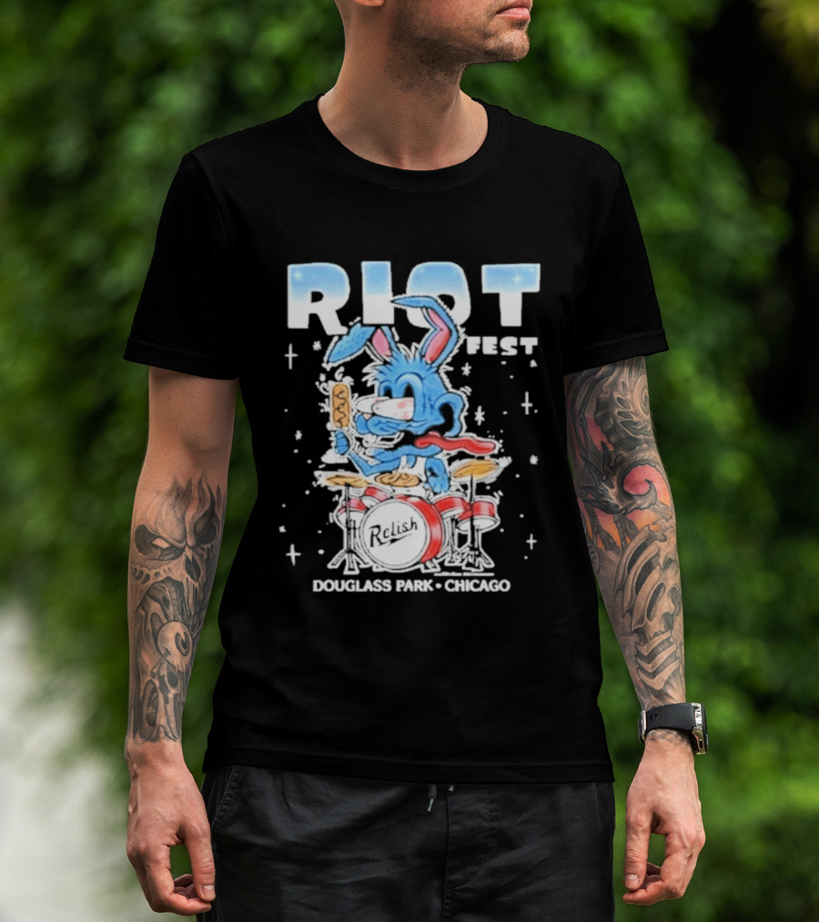 Riot Festival 2026 Douglass Park Chicago Relish Event T-Shirt