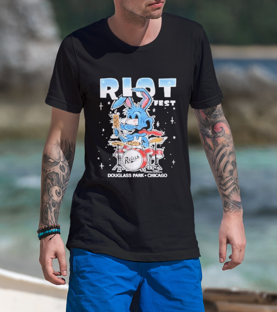 Riot Festival 2026 Douglass Park Chicago Relish Event T-Shirt