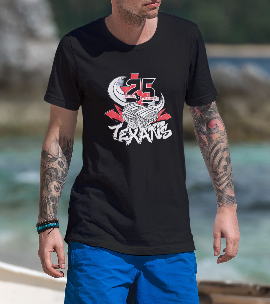 Texans 25 Seasons 2026 Est. 2002 Celebration T-Shirt