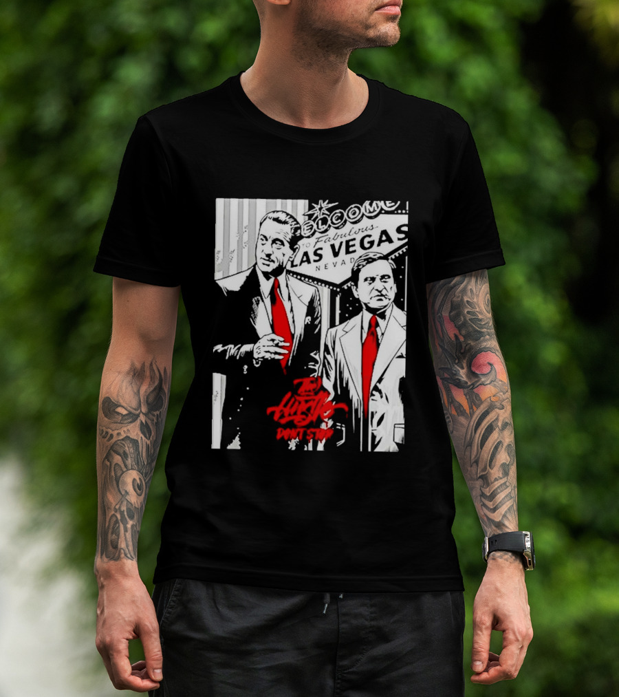 Las Vegas Casino Mobsters Red Tie T-Shirt