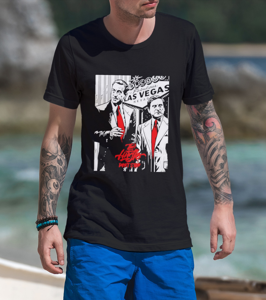 Las Vegas Casino Mobsters Red Tie T-Shirt