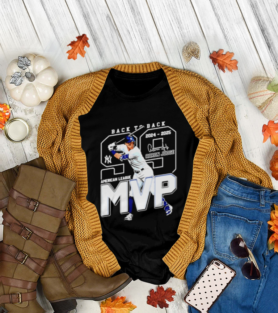 Back To Back 2024 25 American League MVP Aaron Judge T-Shirt