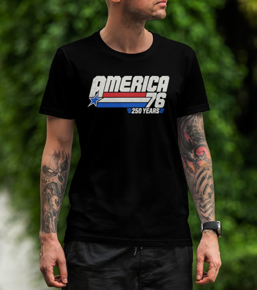 America 76 250 Years Star And Stripes Celebration T-Shirt