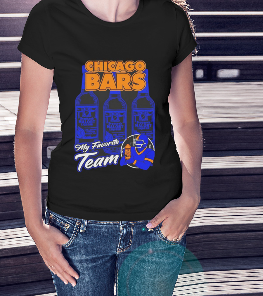 Chicago Bars Malört My Favorite Team Sports Fan T-Shirt
