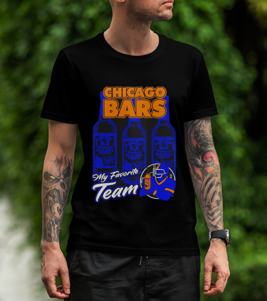 Chicago Bars Malört My Favorite Team Sports Fan T-Shirt