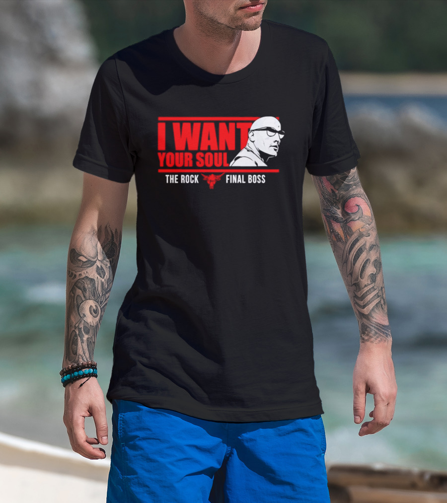 I Want Your Soul The Rock Final Boss Brahma Bull T-Shirt