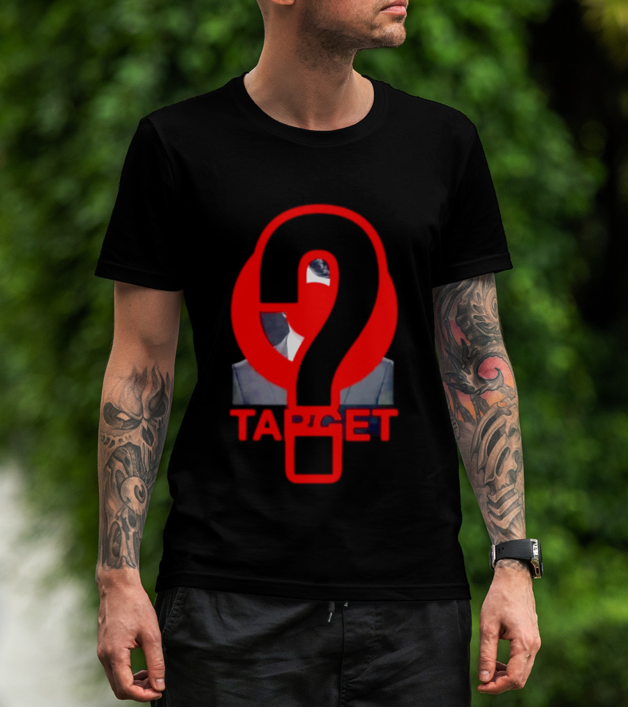 Markdown Target Question Mark Political Satire T-Shirt