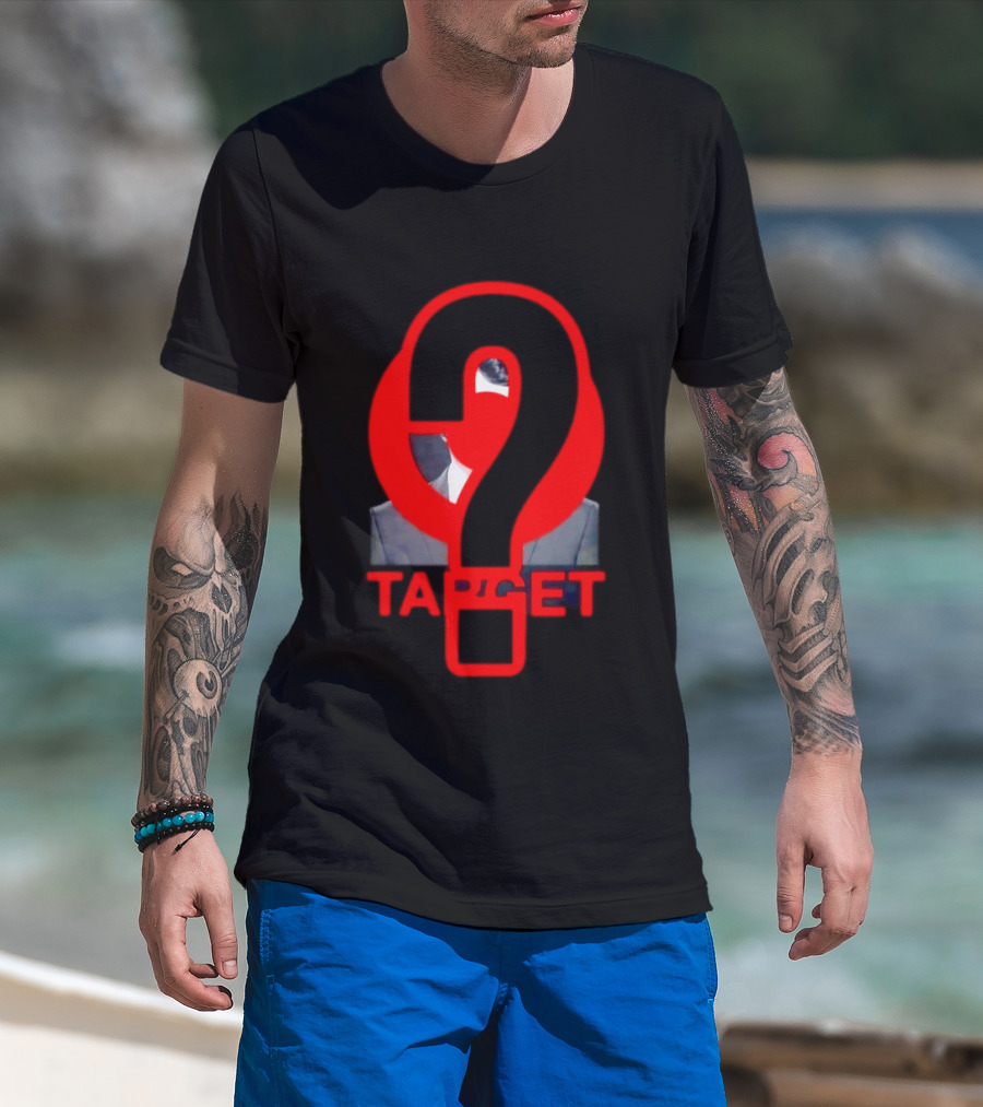 Markdown Target Question Mark Political Satire T-Shirt