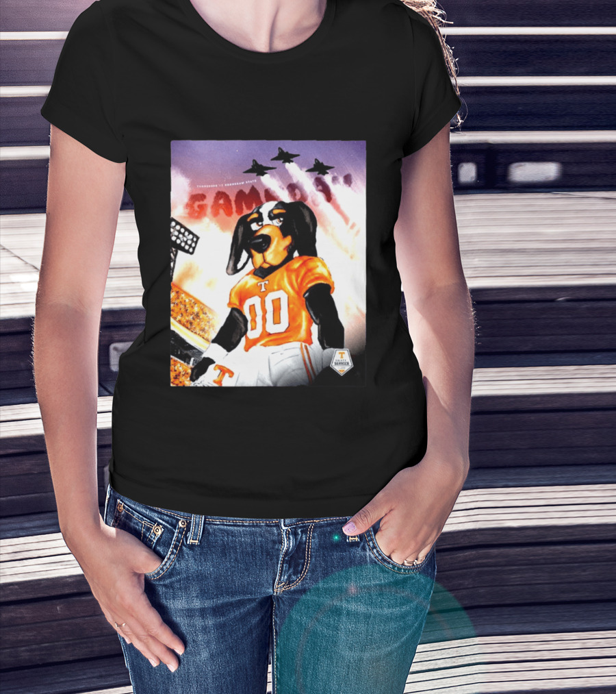 Tennessee Volunteers Smokey 00 Game Day Jets Flyover Stadium Lights T-Shirt