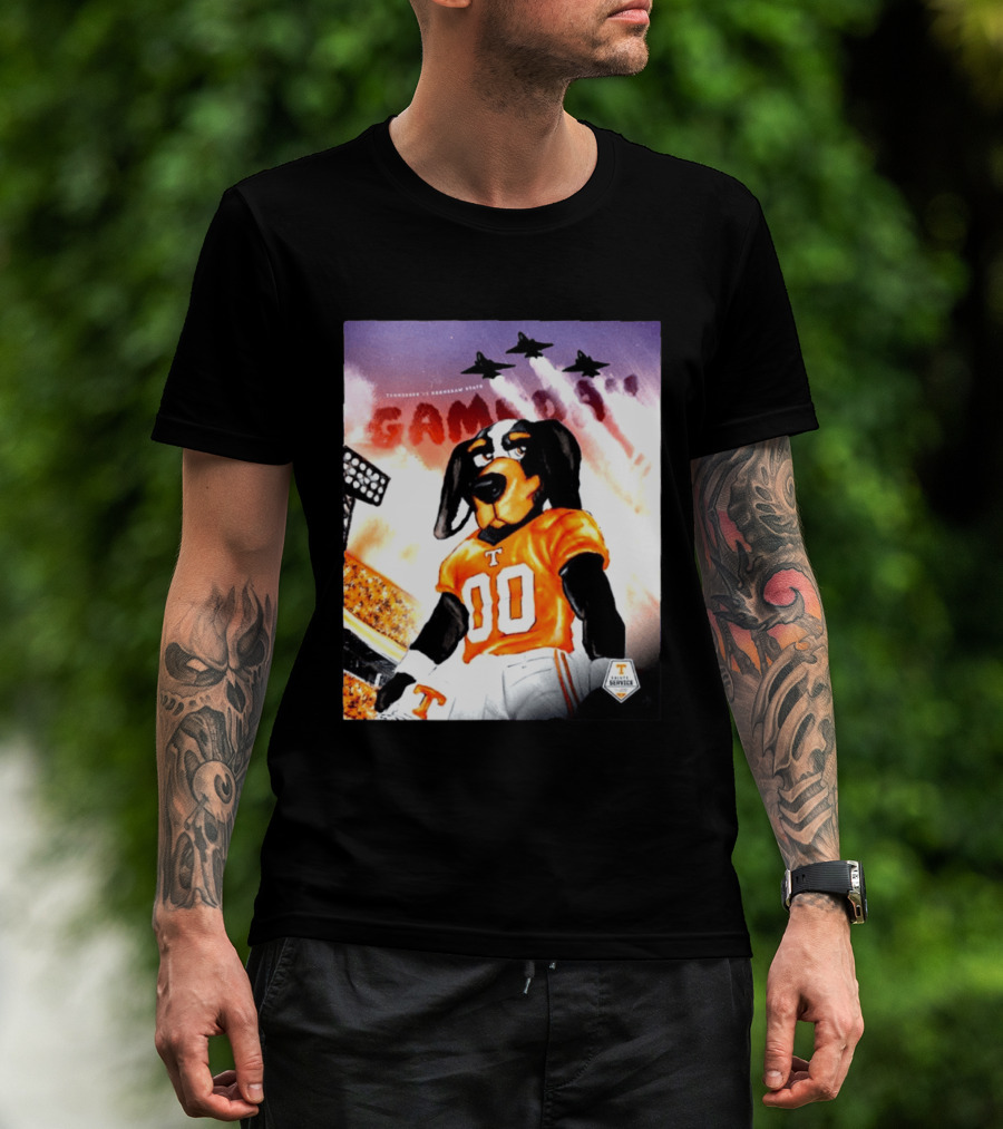 Tennessee Volunteers Smokey 00 Game Day Jets Flyover Stadium Lights T-Shirt