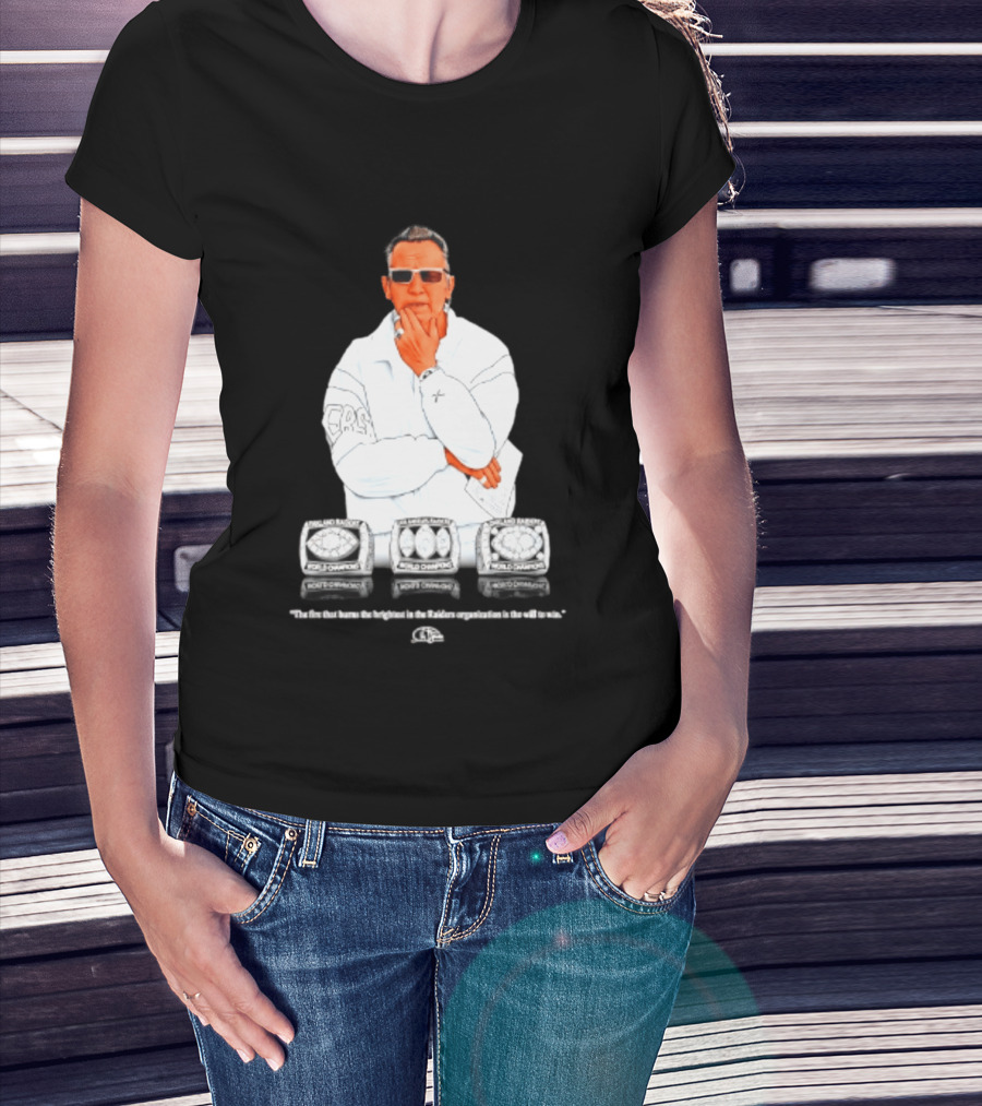 Maxx Crosby Las Vegas Raiders Al Davis World Champion Rings T-Shirt