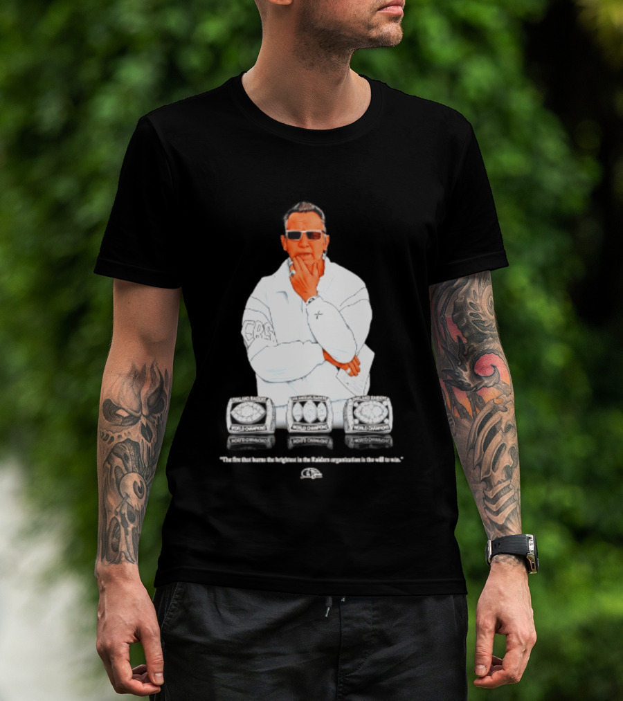 Maxx Crosby Las Vegas Raiders Al Davis World Champion Rings T-Shirt