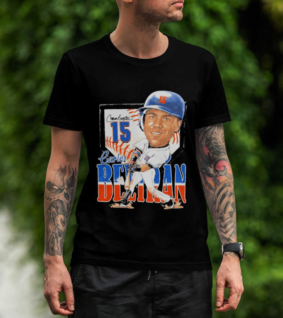 Carlos Beltran 15 NY Mets Baseball Art 2026 T-Shirt