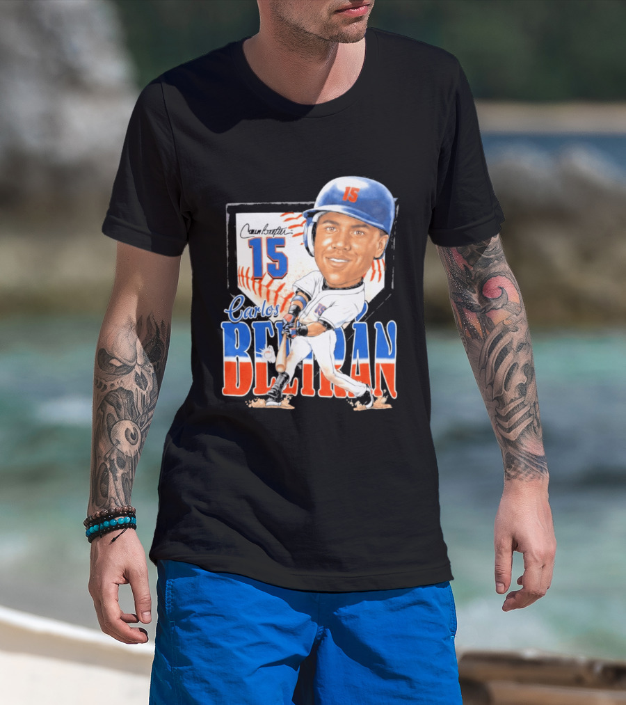 Carlos Beltran 15 NY Mets Baseball Art 2026 T-Shirt