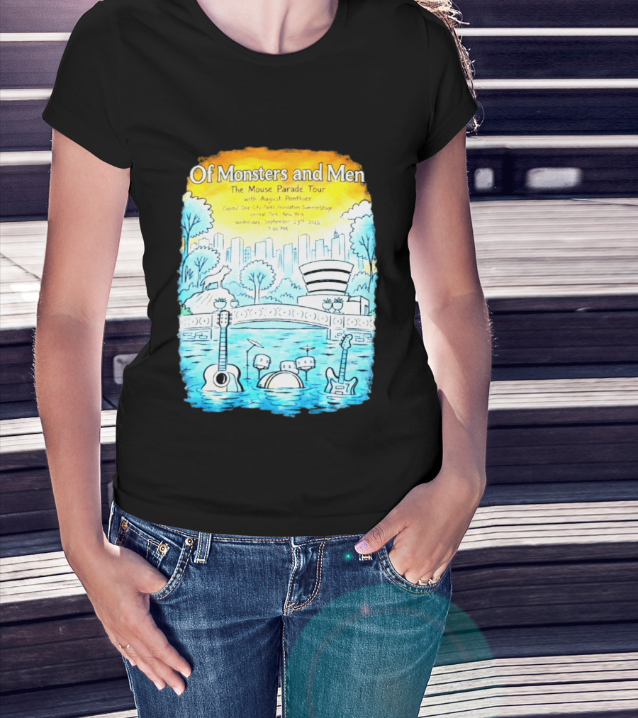 Of Monsters And Men The Mouse Parade Tour September 23 2026 Central Park New York T-Shirt
