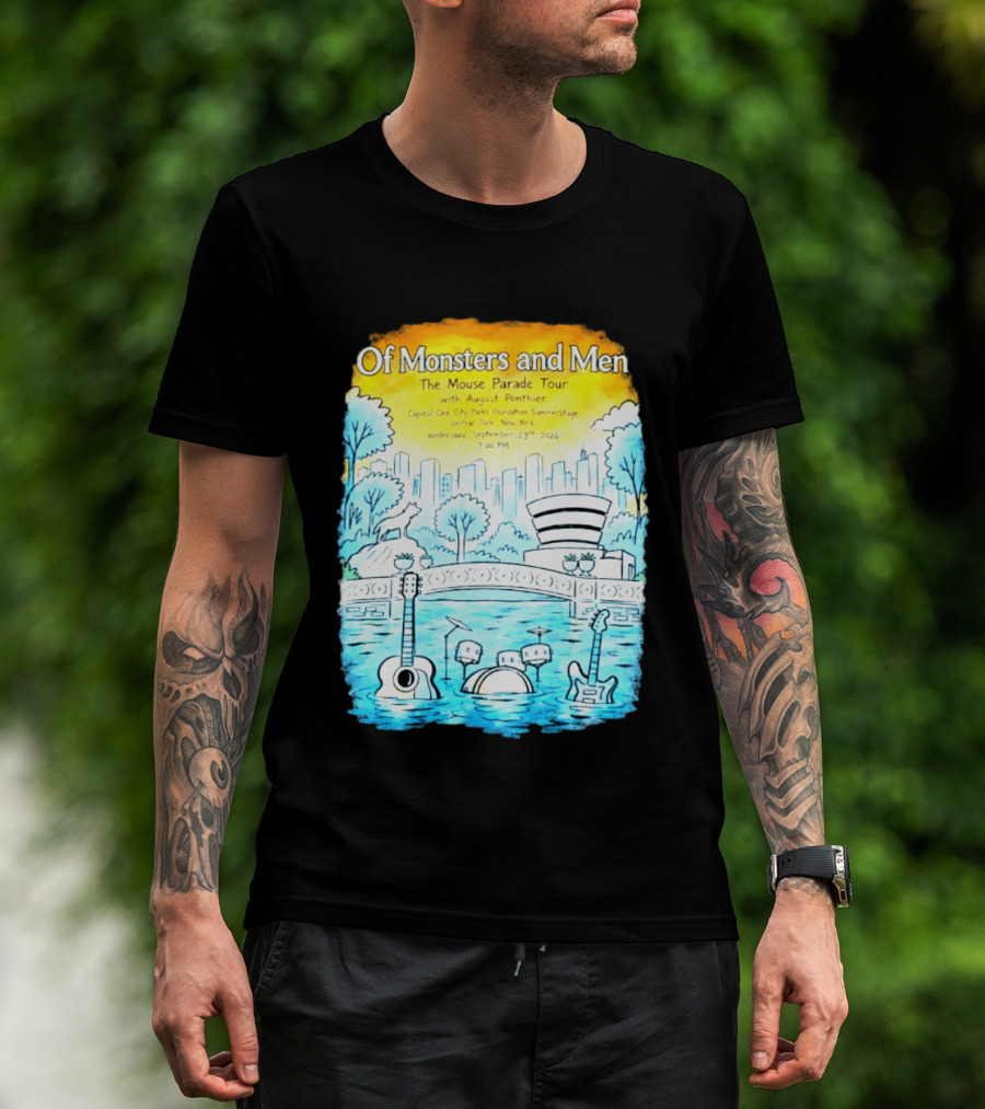 Of Monsters And Men The Mouse Parade Tour September 23 2026 Central Park New York T-Shirt