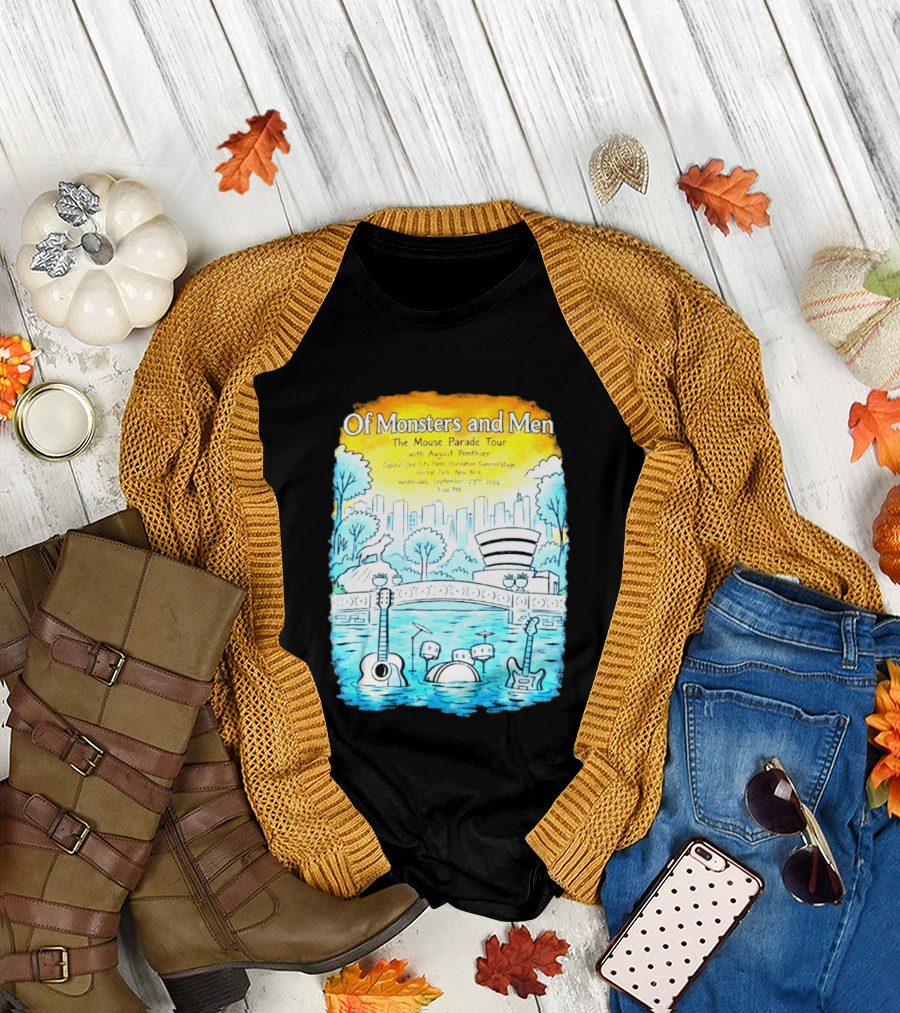 Of Monsters And Men The Mouse Parade Tour September 23 2026 Central Park New York T-Shirt