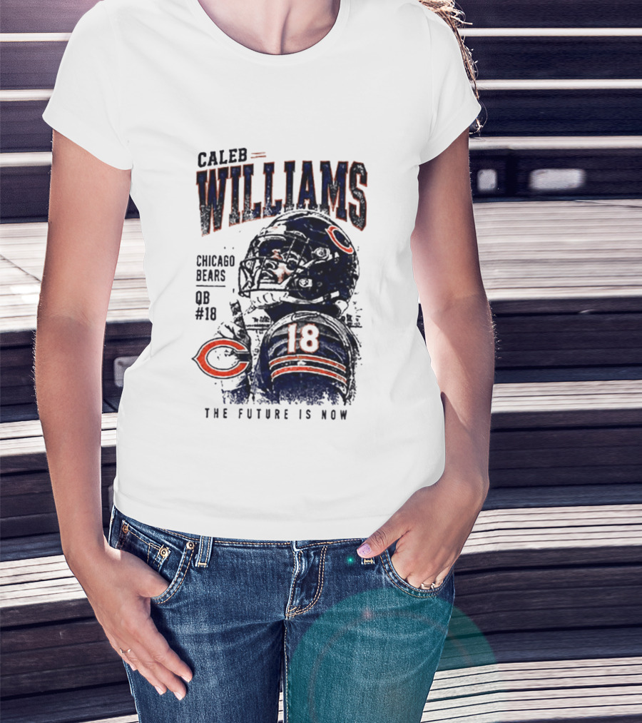 Caleb Williams Chicago Bears QB #18 The Future Is Now T-Shirt