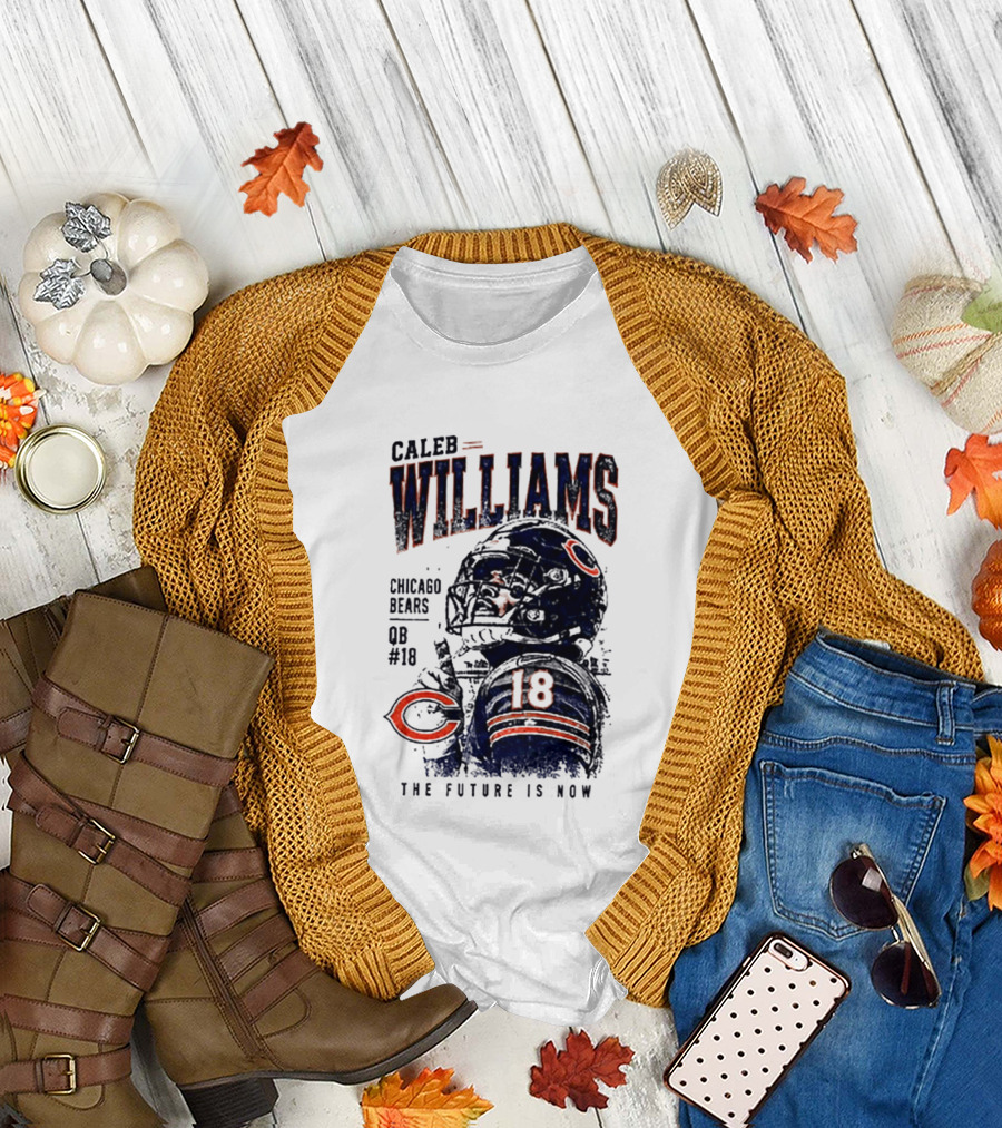 Caleb Williams Chicago Bears QB #18 The Future Is Now T-Shirt