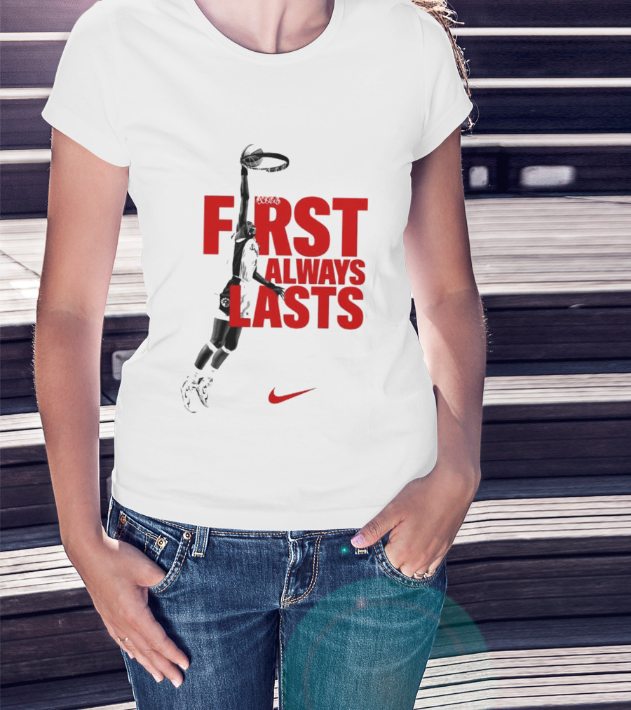 First Always Lasts Basketball Dunk Player Nike Sports T-Shirt