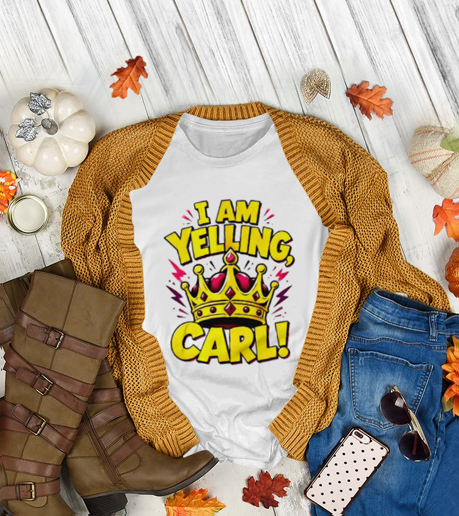I Am Yelling Carl Donut Crown T-Shirt