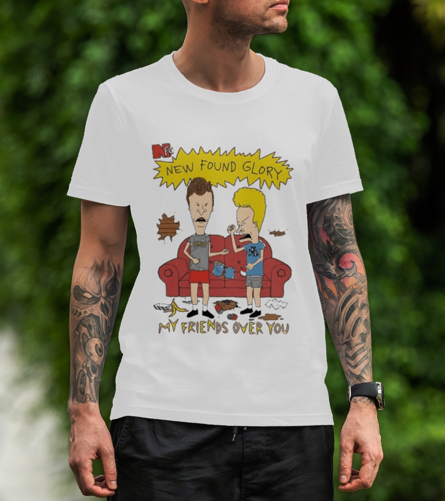 New Found Glory My Friends Over You Cartoon Characters Couch Scene T-Shirt