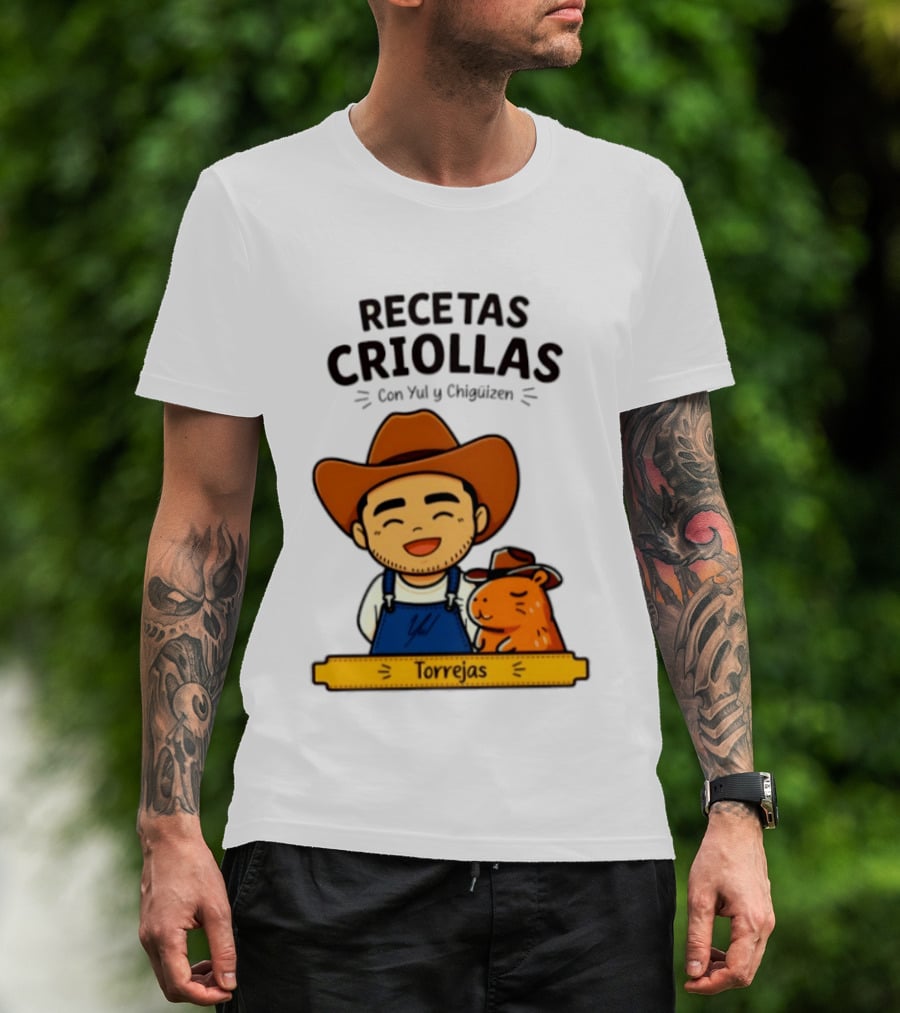 Recetas Criollas Con Yul Y Chigüizen Torrejas Vaquero Y Chigüiro T-Shirt