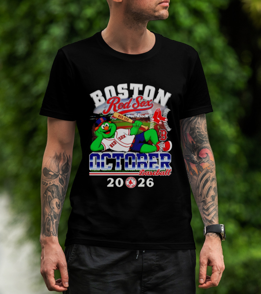 Boston Red Sox 2026 October Postseason Baseball T-Shirt