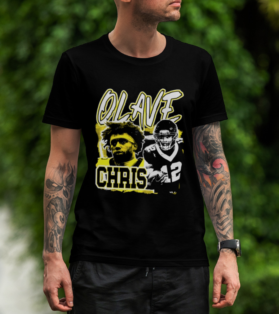 Chris Olave 12 New Orleans Saints Football Player Two Sided T-Shirt