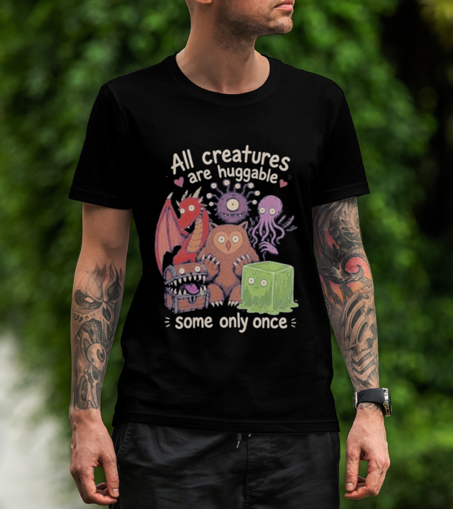 Dungeons & Dragons Creatures Huggable Once Cute Monster T-Shirt