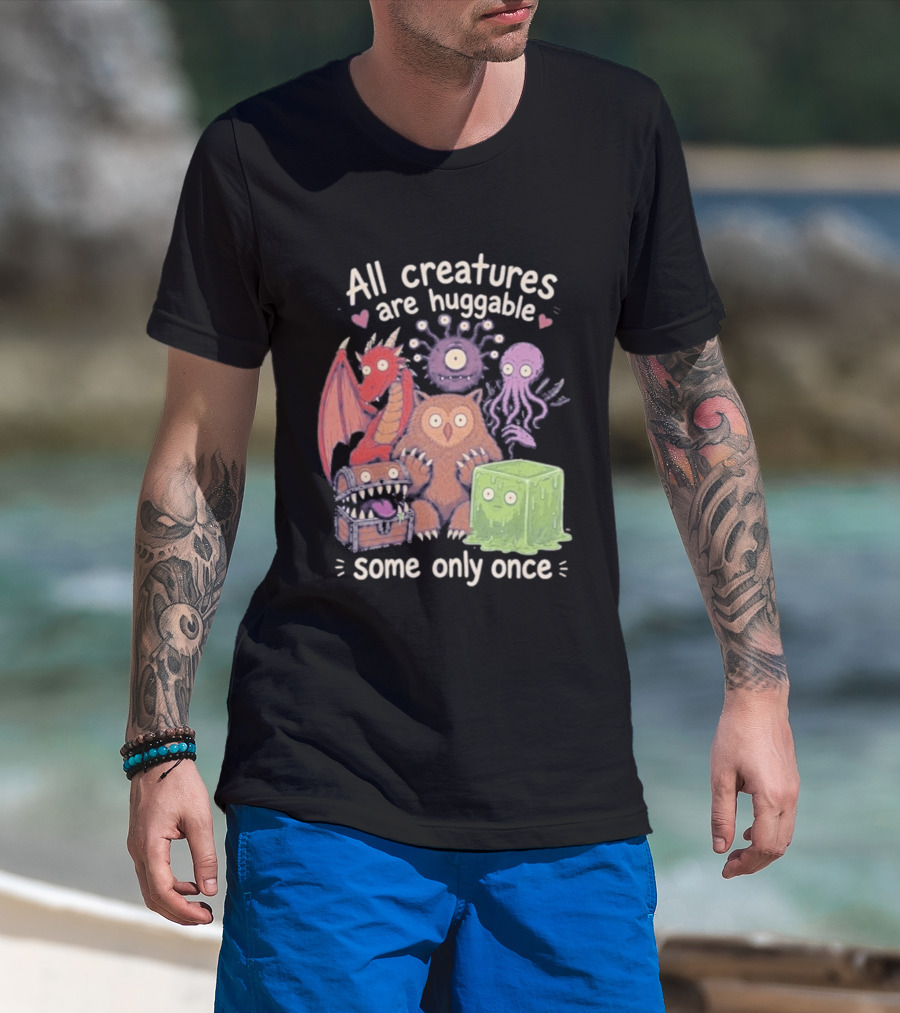 Dungeons & Dragons Creatures Huggable Once Cute Monster T-Shirt