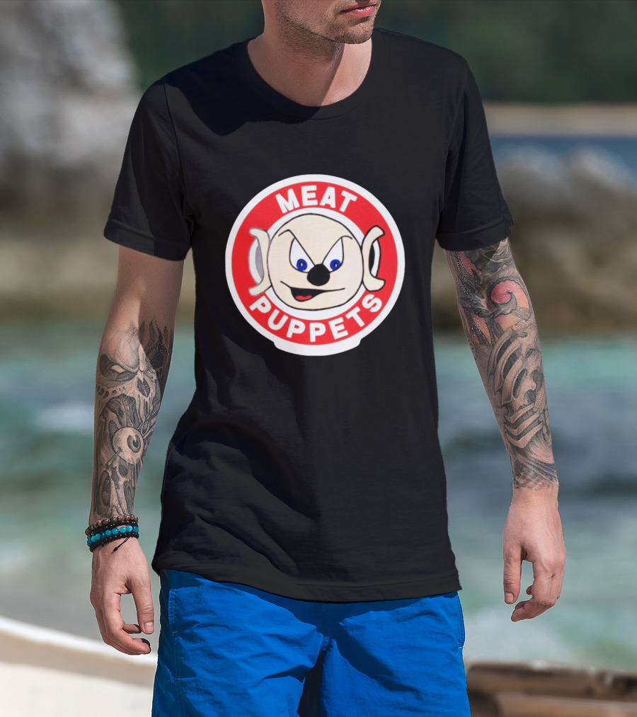 Meat Puppets Alternative Rock Merchandise Iconic Cartoon T-Shirt