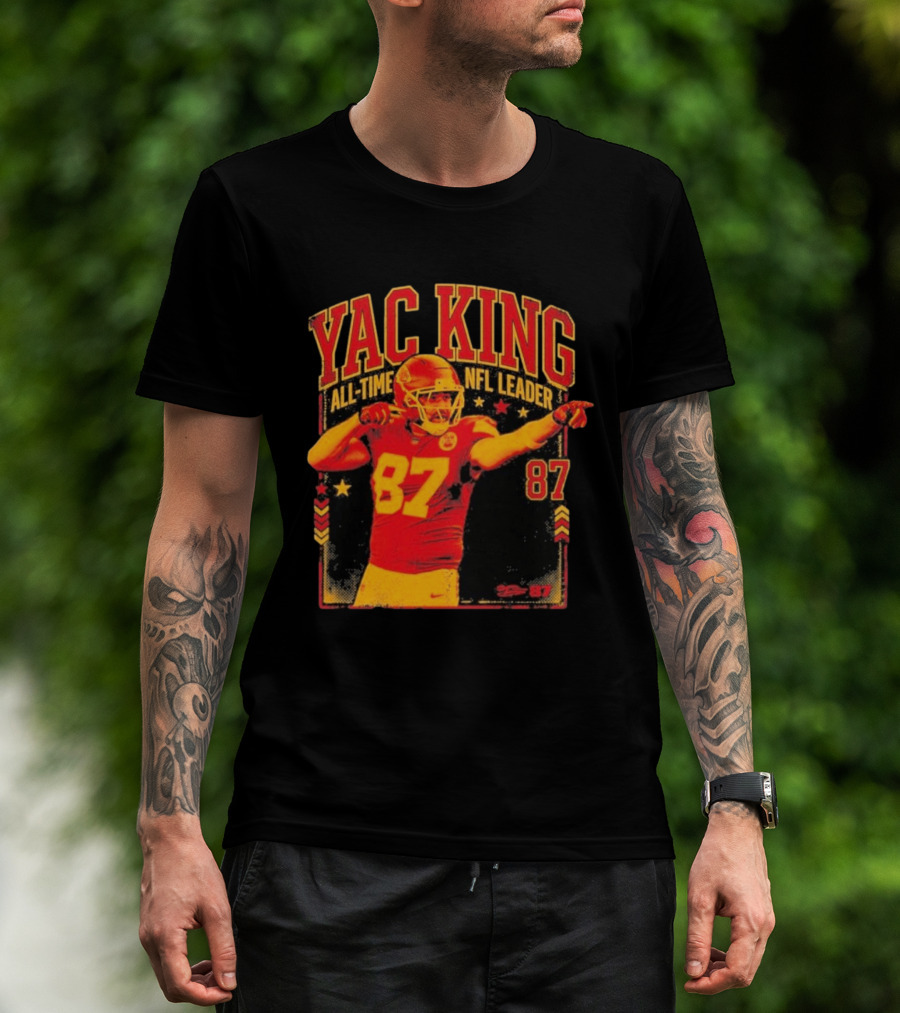 YAC King #87 All Time NFL Leader T-Shirt