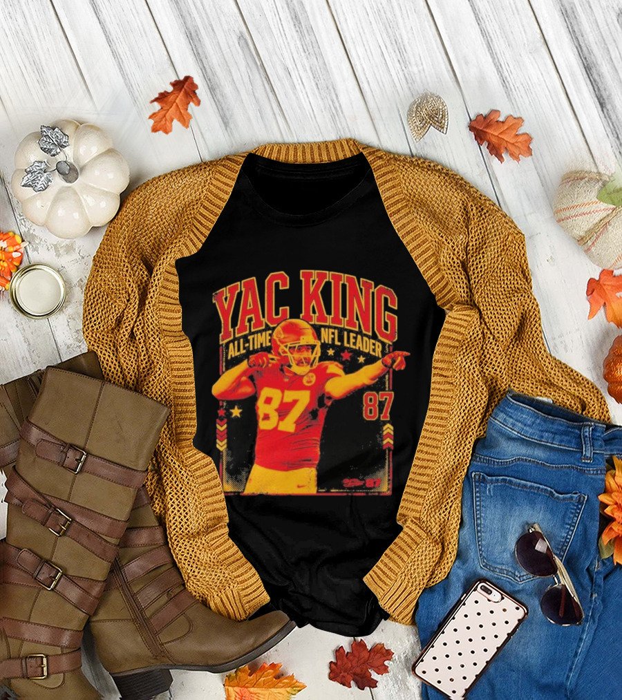 YAC King #87 All Time NFL Leader T-Shirt