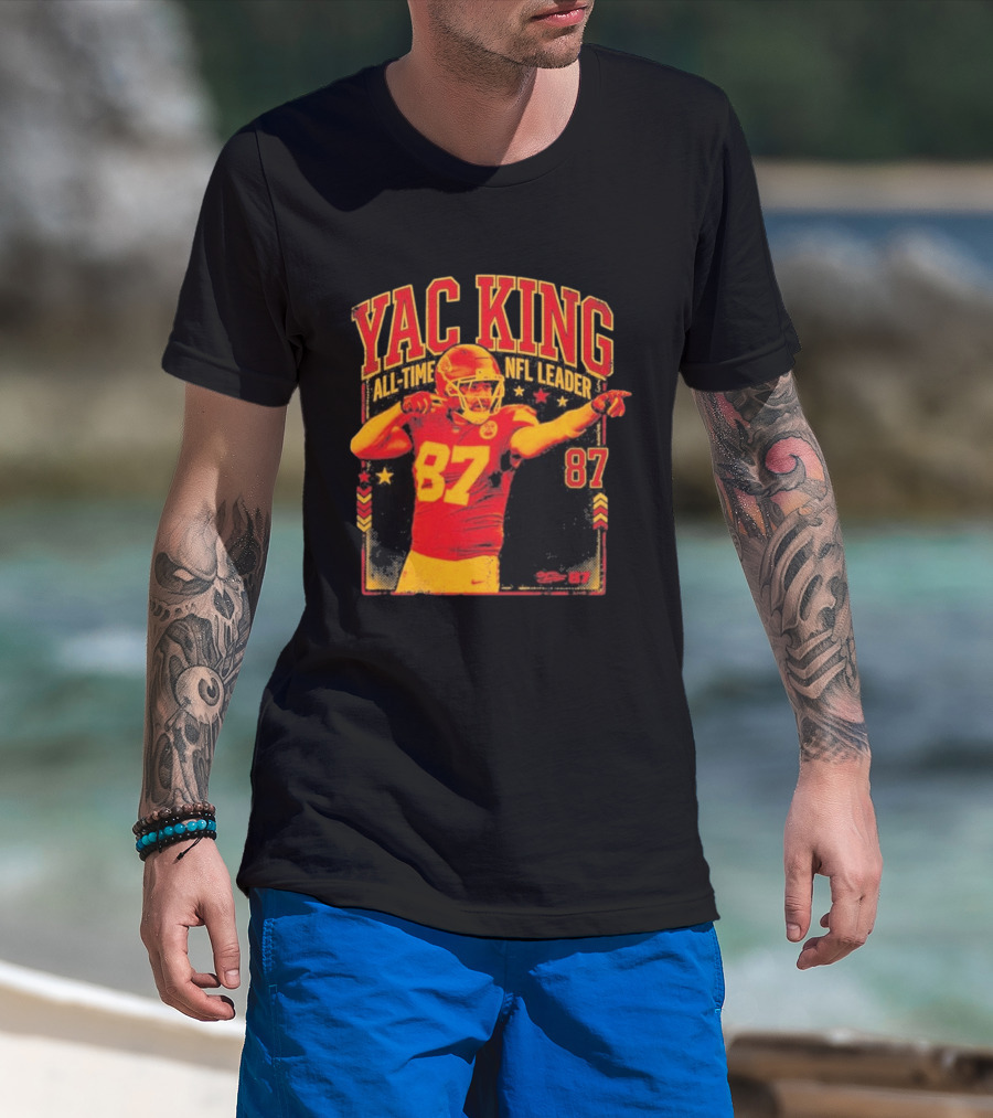 YAC King #87 All Time NFL Leader T-Shirt
