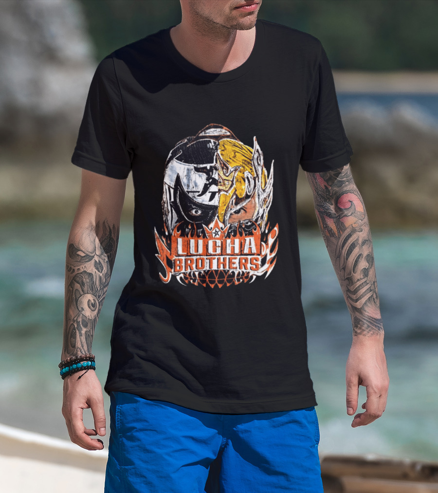 Lucha Brothers Penta Rey Fenix Mask Duo WWE T-Shirt