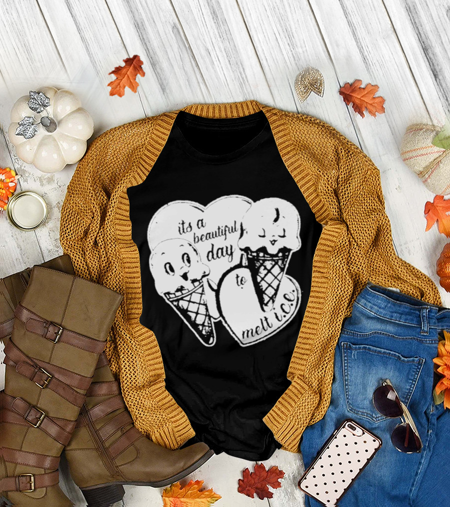 Ice Cream Cones Summer Melt Happy Day T-Shirt