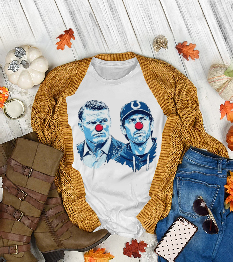 Chris Ballard Shane Steichen Clown Red Nose Football Colts T-Shirt