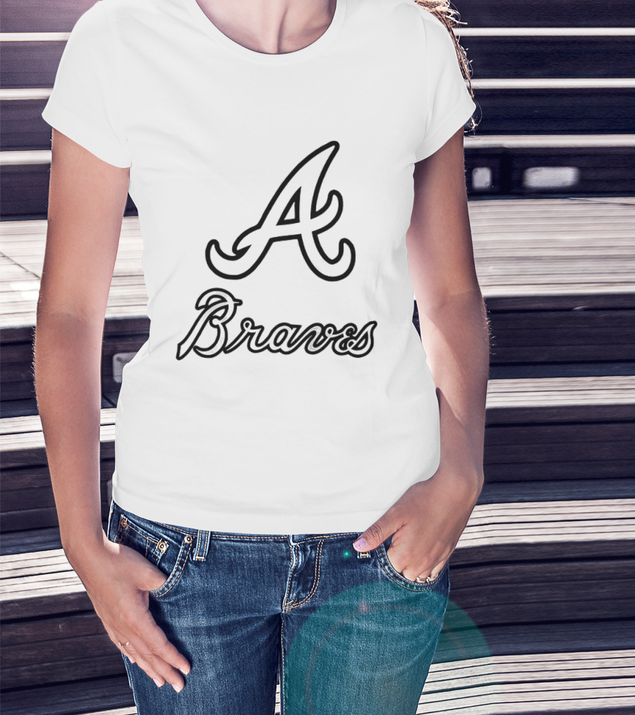 Chris Sale Wearing Atlanta Braves A Town Down Peace Up Two Sided T-Shirt