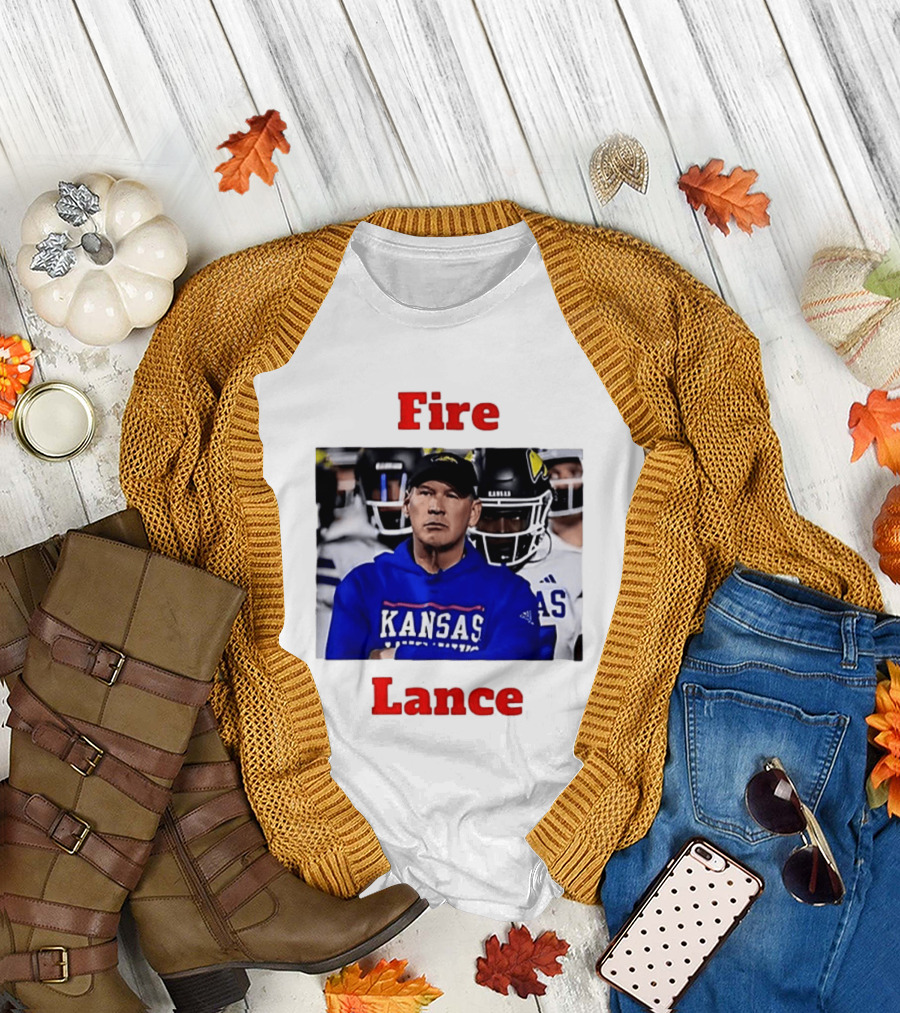 Fire Lance Kansas Jayhawks Football Coach Kansas T-Shirt