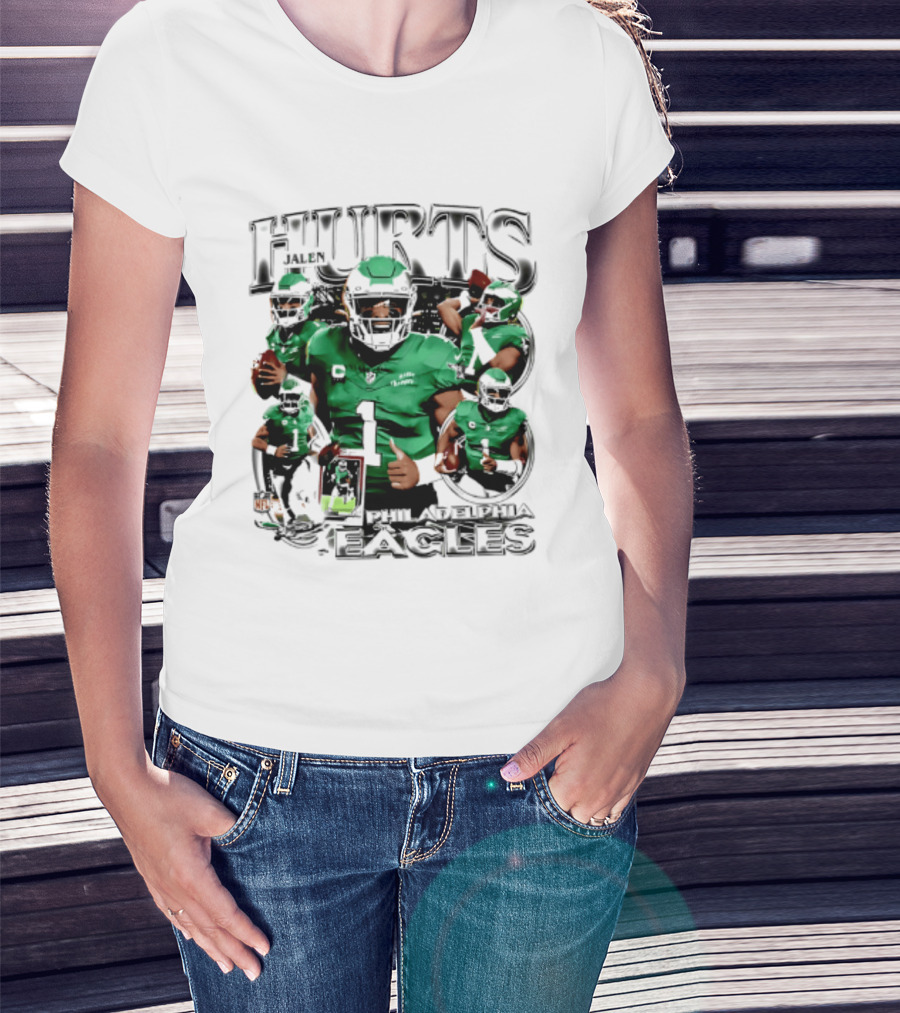 Jalen Hurts Philadelphia Eagles 2026 Hurts Player Collage T-Shirt