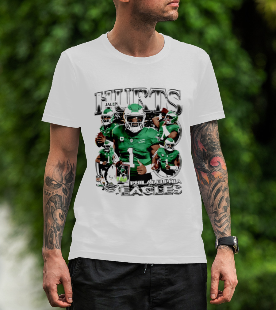 Jalen Hurts Philadelphia Eagles 2026 Hurts Player Collage T-Shirt