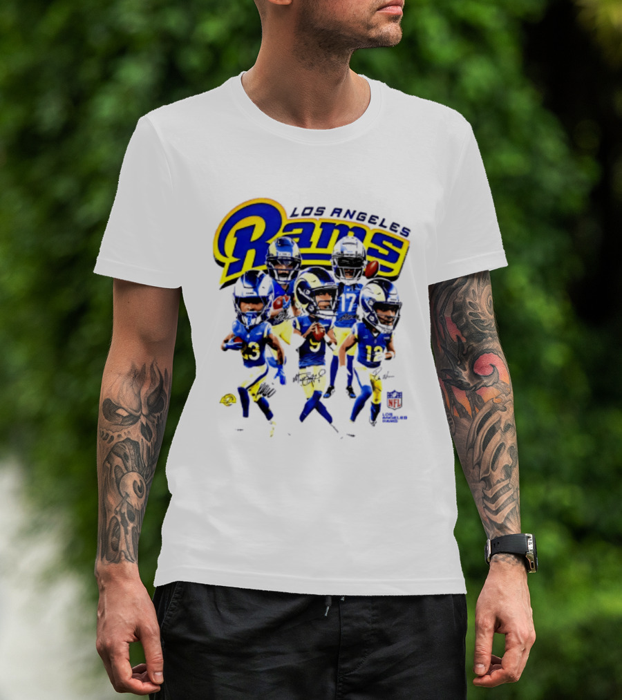 Los Angeles Rams 2026 Big Head NFL Players Collection T-Shirt