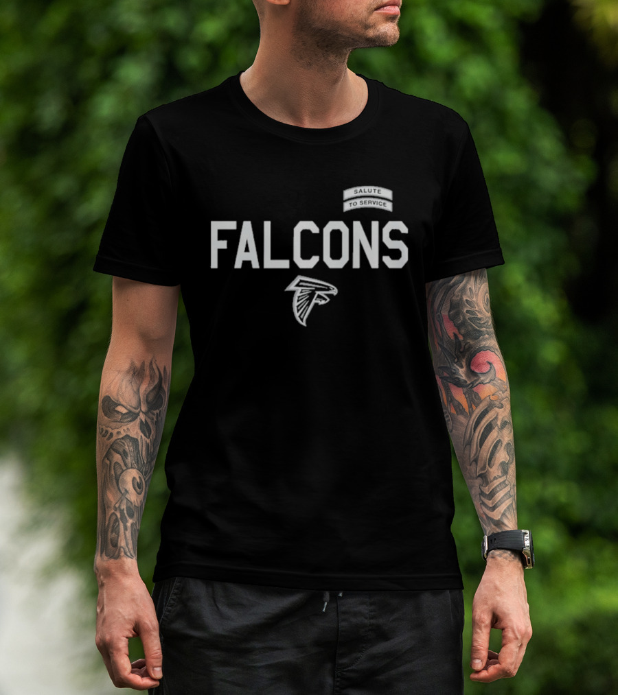 Atlanta Falcons 2026 Salute To Service FALCONS Military T-Shirt