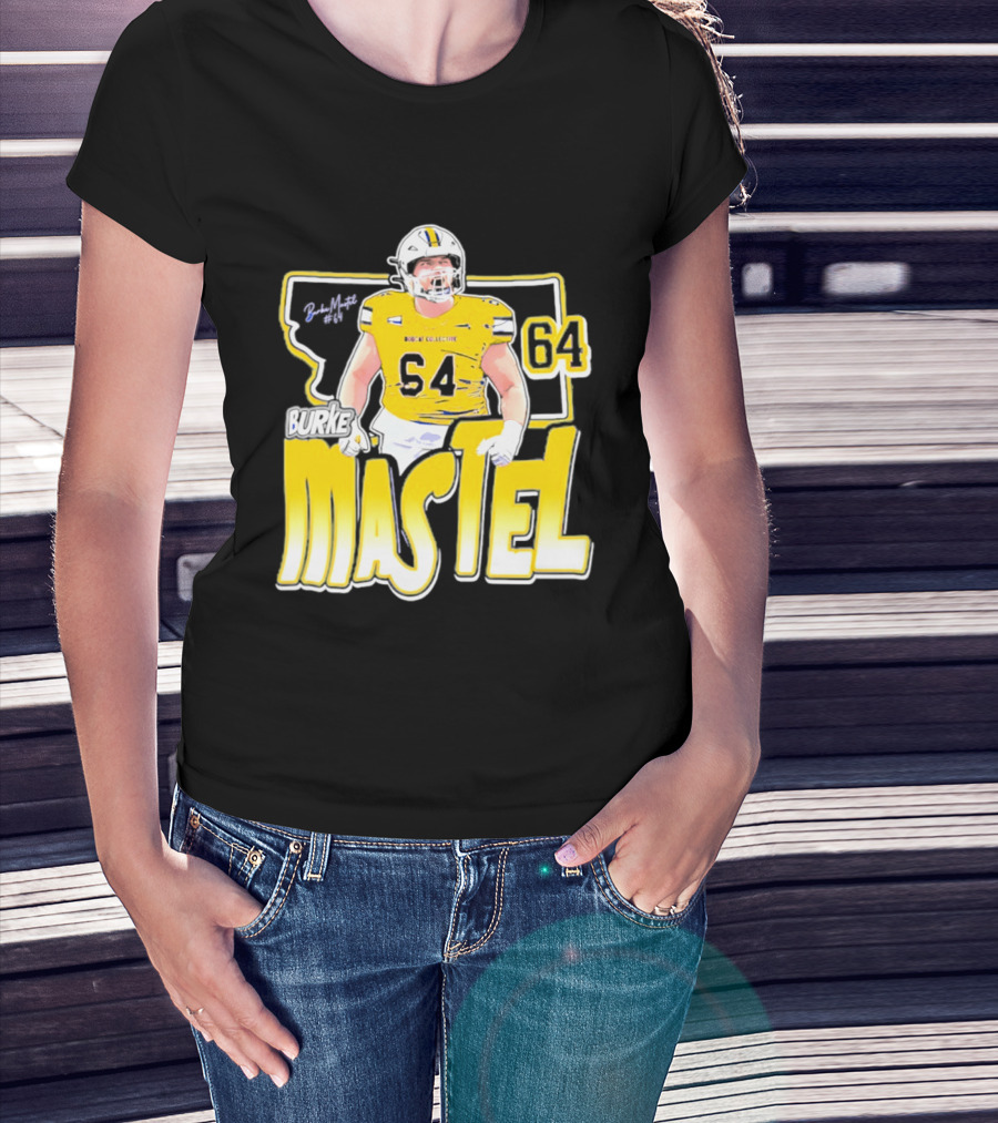 Burke Mastel 2026 Montana State Bobcats Player 64 Caricature T-Shirt